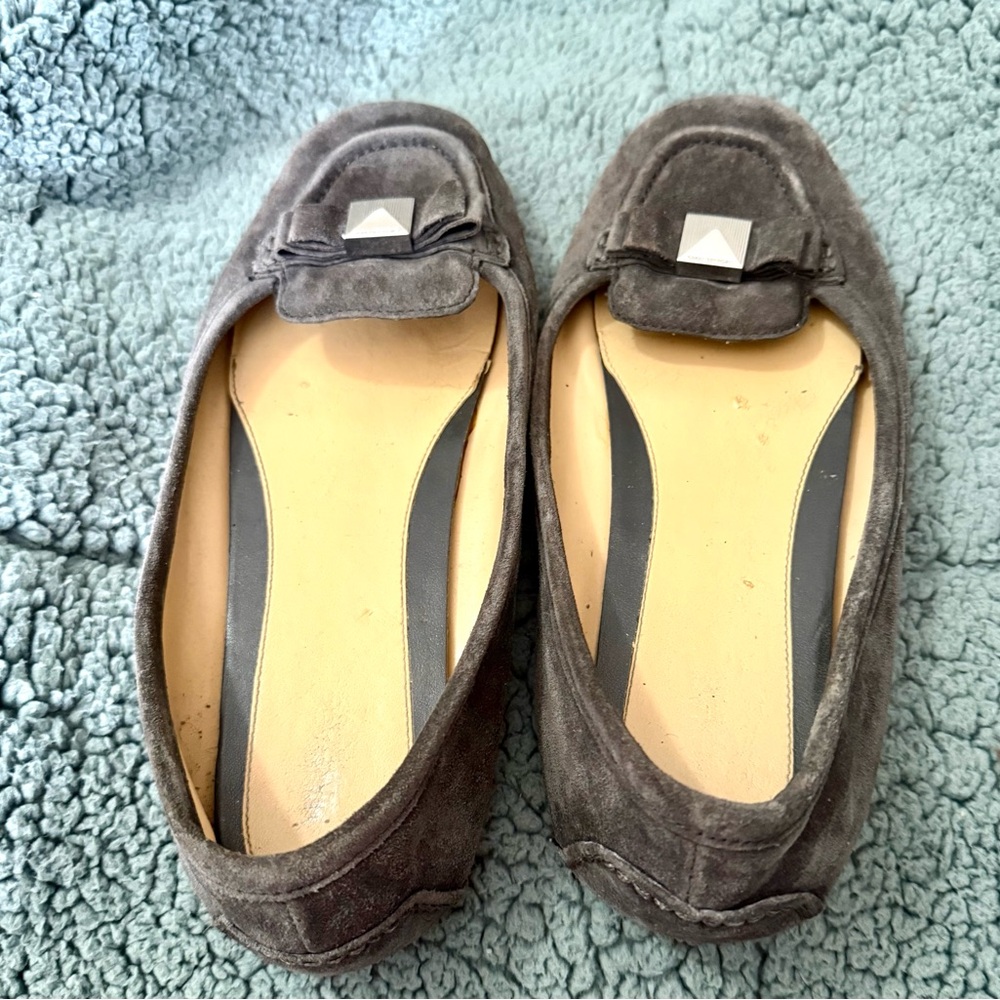 Michael Kors Gray Suede Loafers